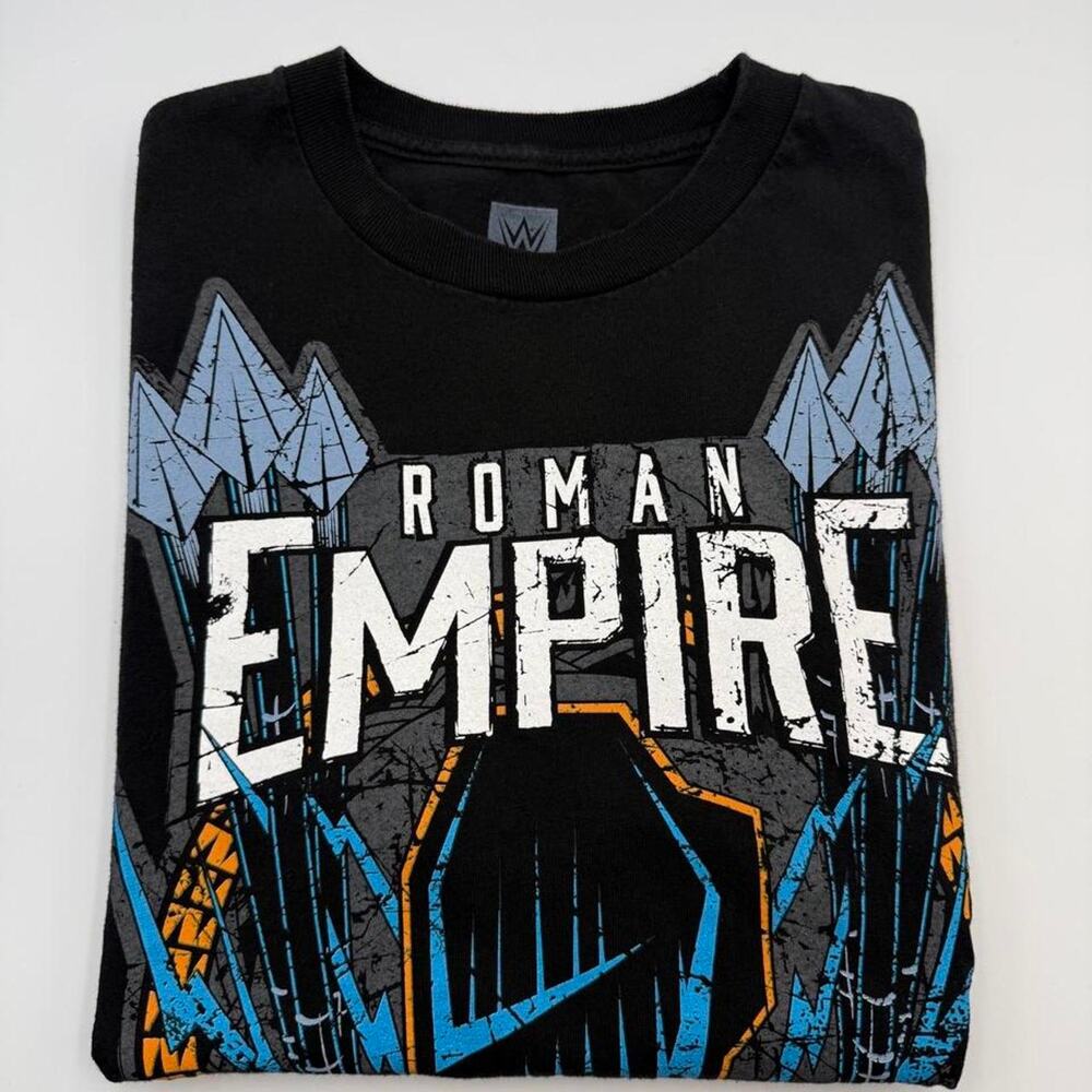 WWE Roman Reigns black t-shirt 'ROMAN EMPIRE' spare no one Fits like a small